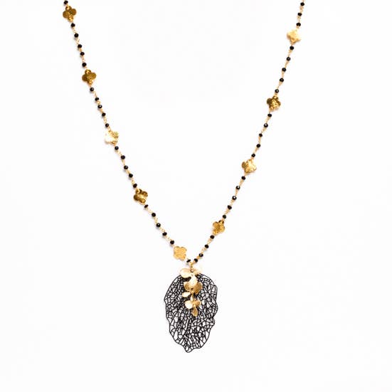 CLOVER ORCHIDEE HALSKETTE für den Großhandel von Avenue Chic