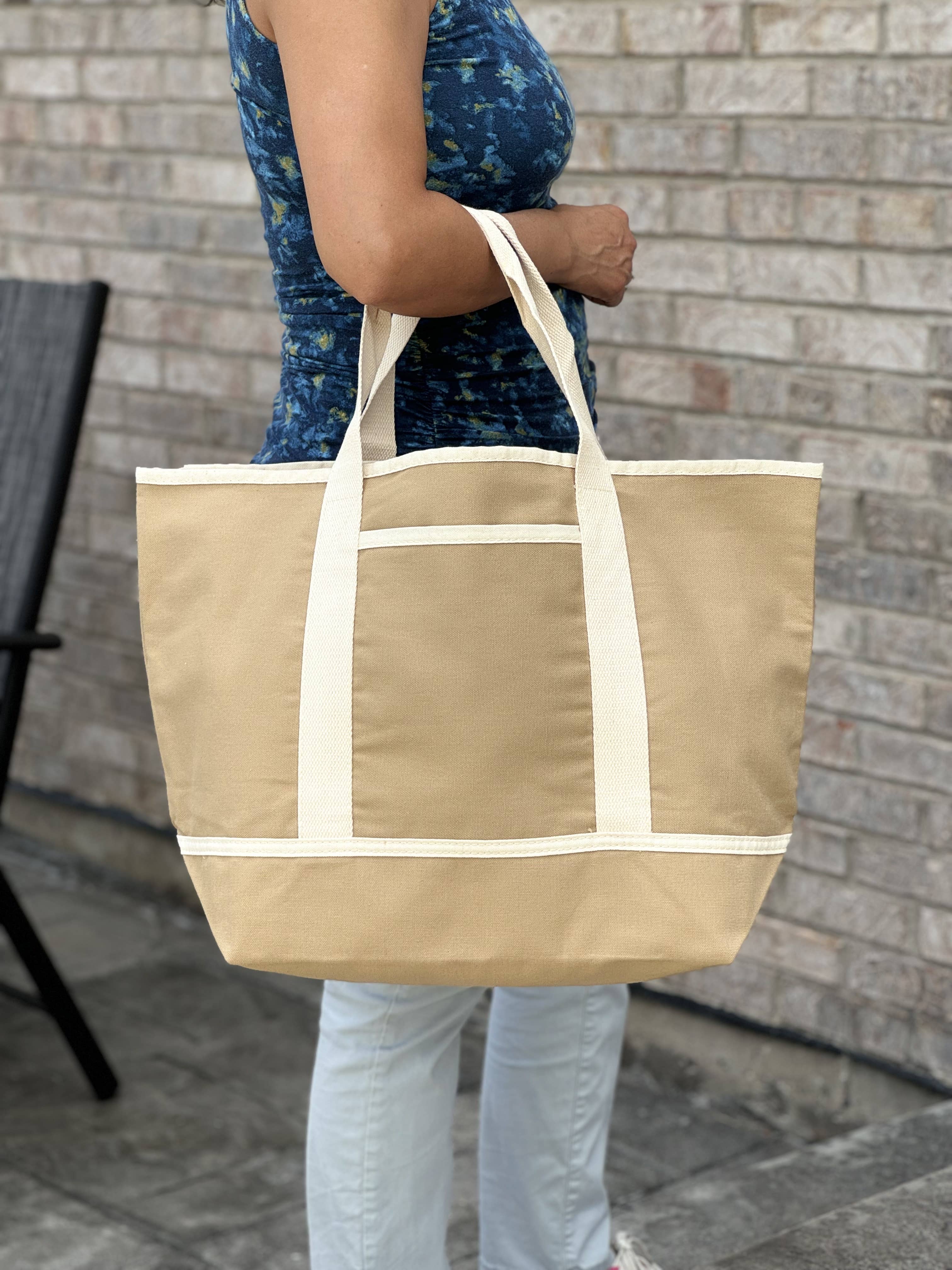 US Bags - Wholesale Tote Bag - Unisex - Heavy Duty Dunes Canvas Boat Tote Bag | Beach Travel1