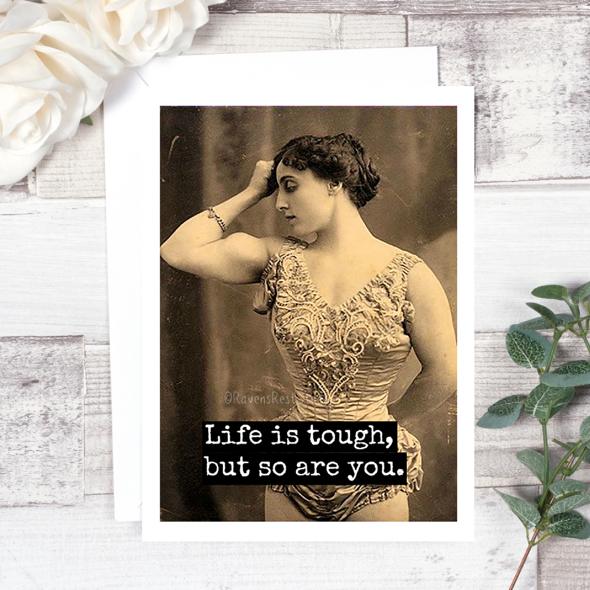 Raven's Rest Studio - Wholesale Encouragement Card - Life Is Tough, But So Are You0