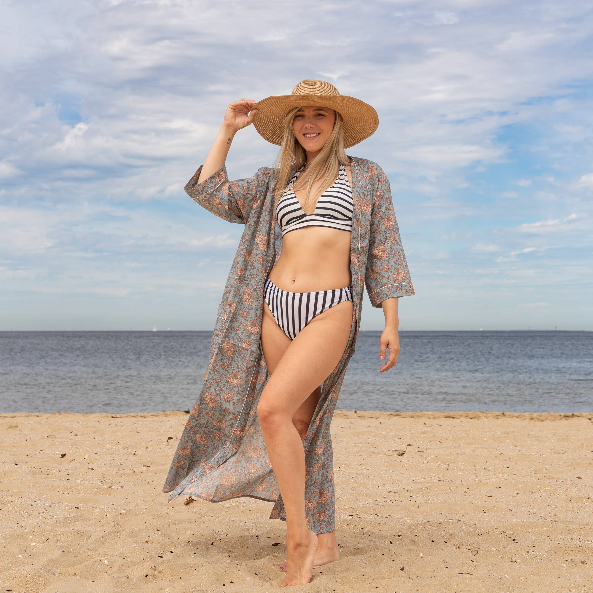 Linen Connections - Wholesale Kimono - Women's - Cotton Kimono Robe - BOHO VIBES1