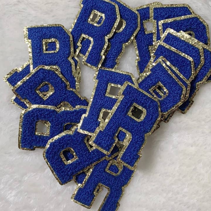 Raphael wonders – wholesale Lapp – Nya 2,2 Inches klart självhäftande Varsity Personlig Patch-Chenille brev Patchs-Laptop klistermärkare-Telefon klistermärken - Handgjord Letter Patch6