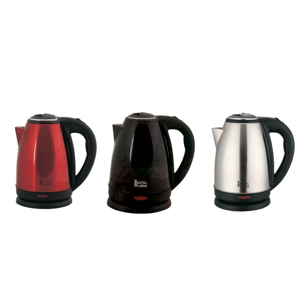 Royal Swiss – Engroshandel Køkkenudstyr – Royal Swiss elkedel med blandede farver i pakningen0