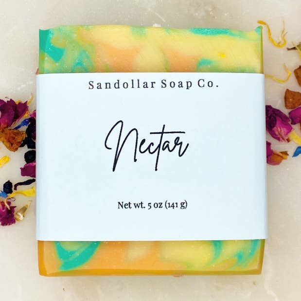 Savon en barre au beurre de karité Nectar pour la vente par Sandollar Soap Co.