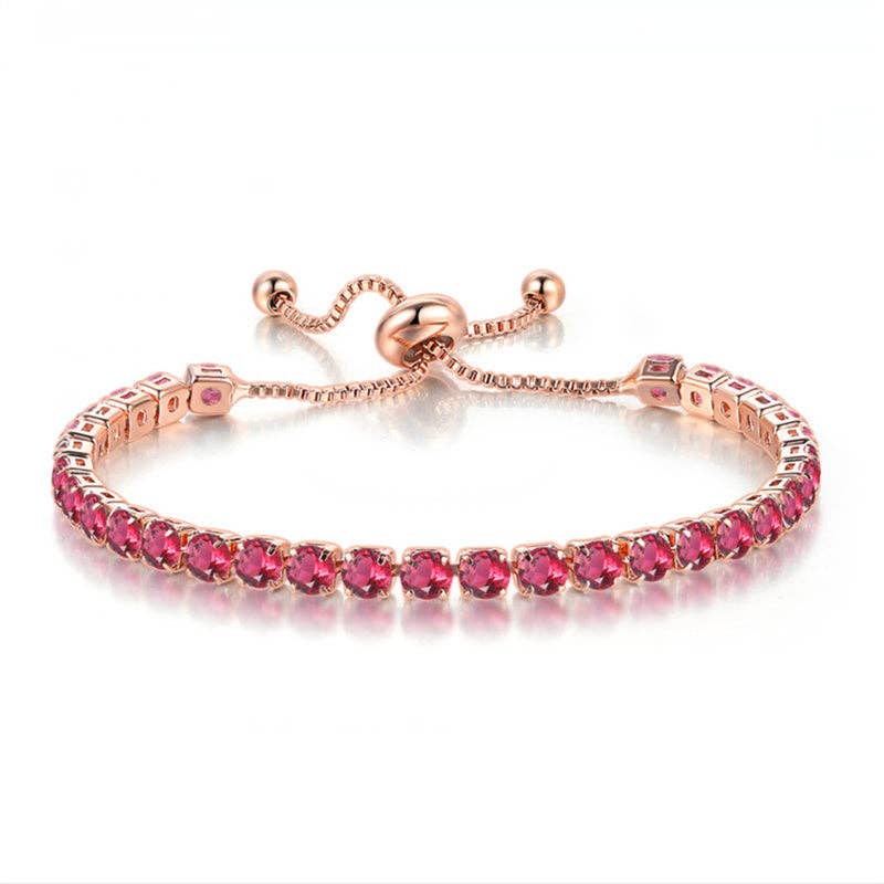 Perimade & Co. LLC - Wholesale Tennis Bracelet - Birthstone Wedding Tennis Bracelet in Solid Copper24