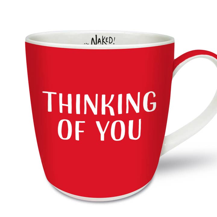 Thinking of you ...Naked! Brutally Honest Mugs for wholesale by Smiling Faces