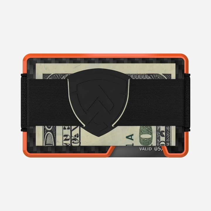 AXWELL - Wholesale Wallet - Men's - Axwell Wallet - Blaze Orange Carbon Fiber2