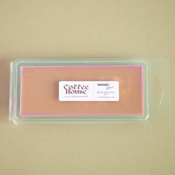 Coffee House 2.5 OZ Soy Wax Melt for wholesale by Woods & Spice