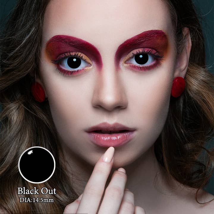 ELKLENS Full Black Colored Contact Lenses for wholesale by ELKLENS