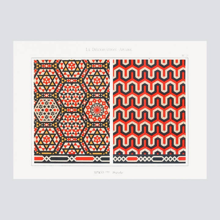La Decoration Arabe Nr.72 (1885) Kunstdruck für den Großhandel von Milisima Studio