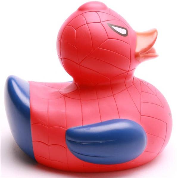 Duckshop - Wholesale Bath Toy - Baby - Superhero Rubber Duck Red-Blue XL - Rubber Duck1