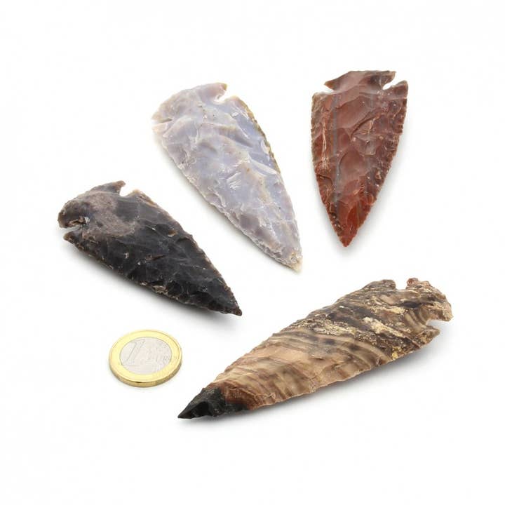 UniArt - Venta al por mayor Piedras/cristales espirituales - Punta De Flecha De Sílex, Réplica Prehistórica