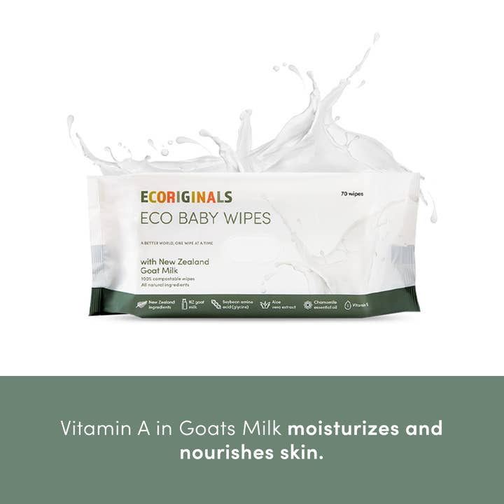 Ecoriginals US - Wholesale Face & Body Wipes - Baby - Ecoriginals Plant Based Goat Milk Wipes7