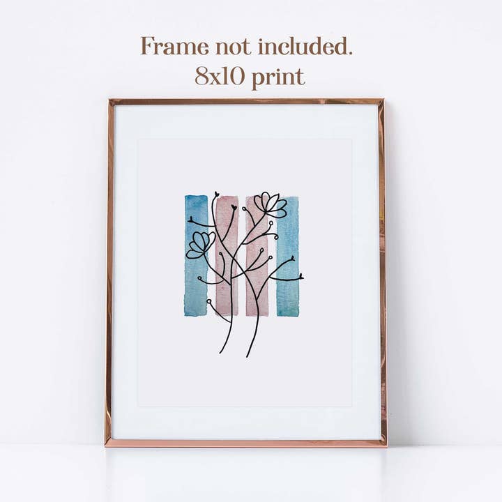 Transgender Flowers Print for wholesale by Shop Intaglio
