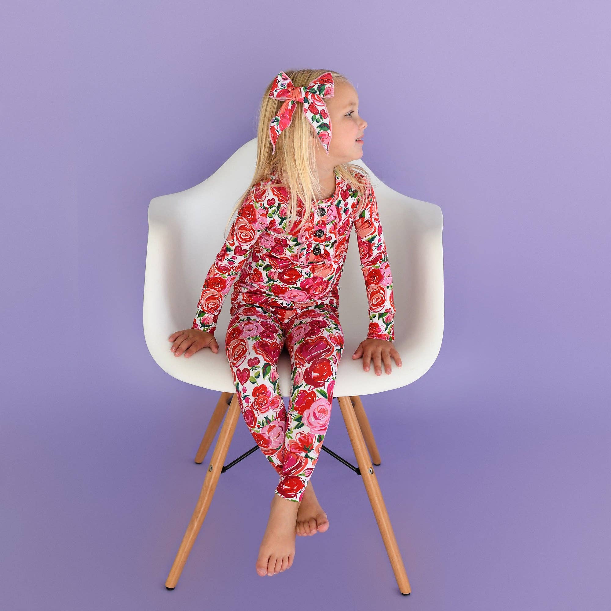 Gigi and Max – wholesale Sleepwear set – Kids – Rose Ruffle Two Piece Bamboo Toddler Outfit12