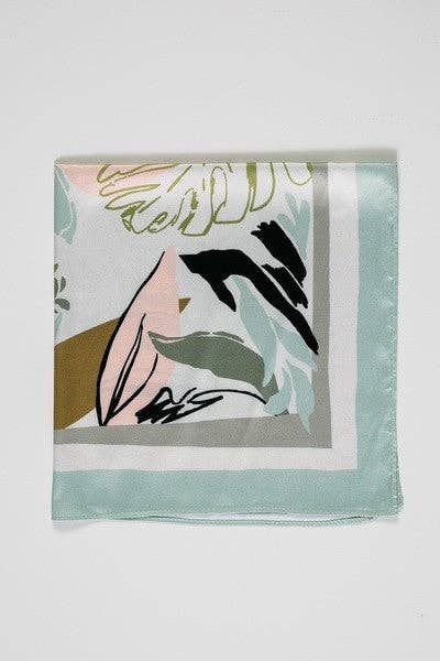 MULTI PRETTY PRINT SILKY FEEL BANDANA SCARF | 21SC369 for wholesale on Faire1