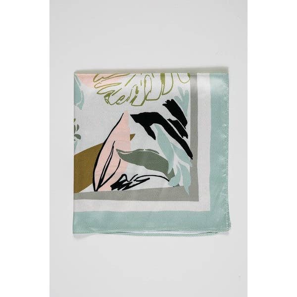 MULTI PRETTY PRINT SILKY FEEL BANDANA SCARF | 21SC369 for wholesale on Faire1