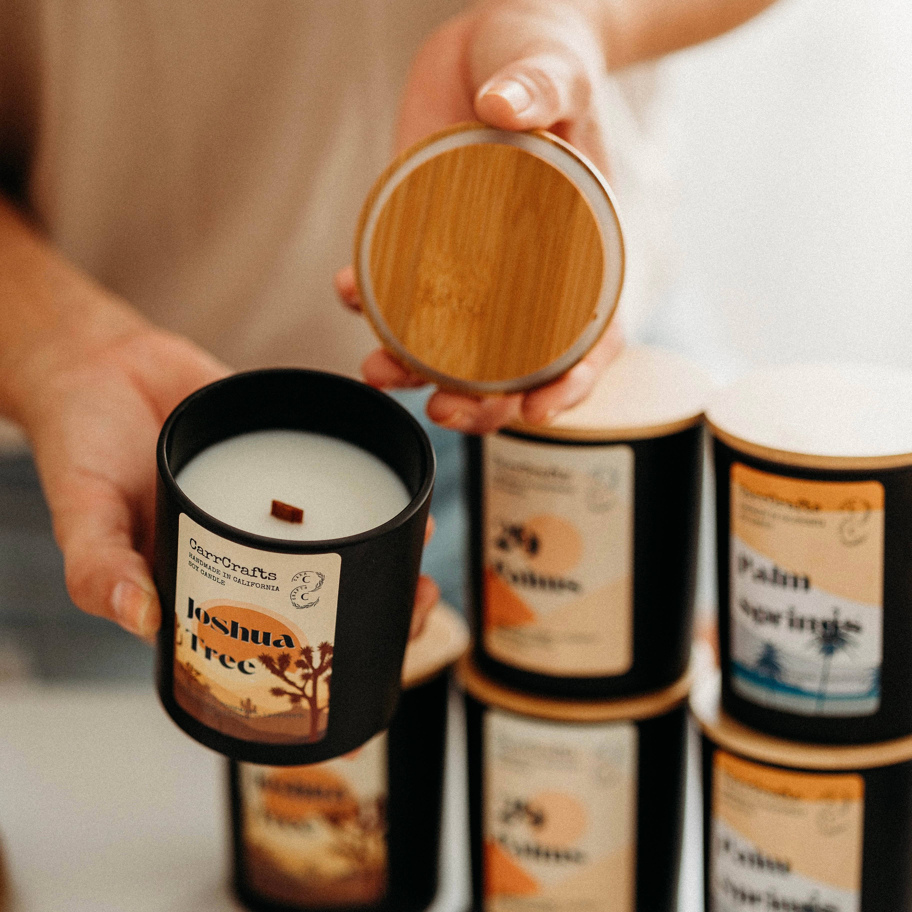 CarrCrafts Home and Body - Wholesale Jar/Filled Candle - Joshua Tree Soy Candle2