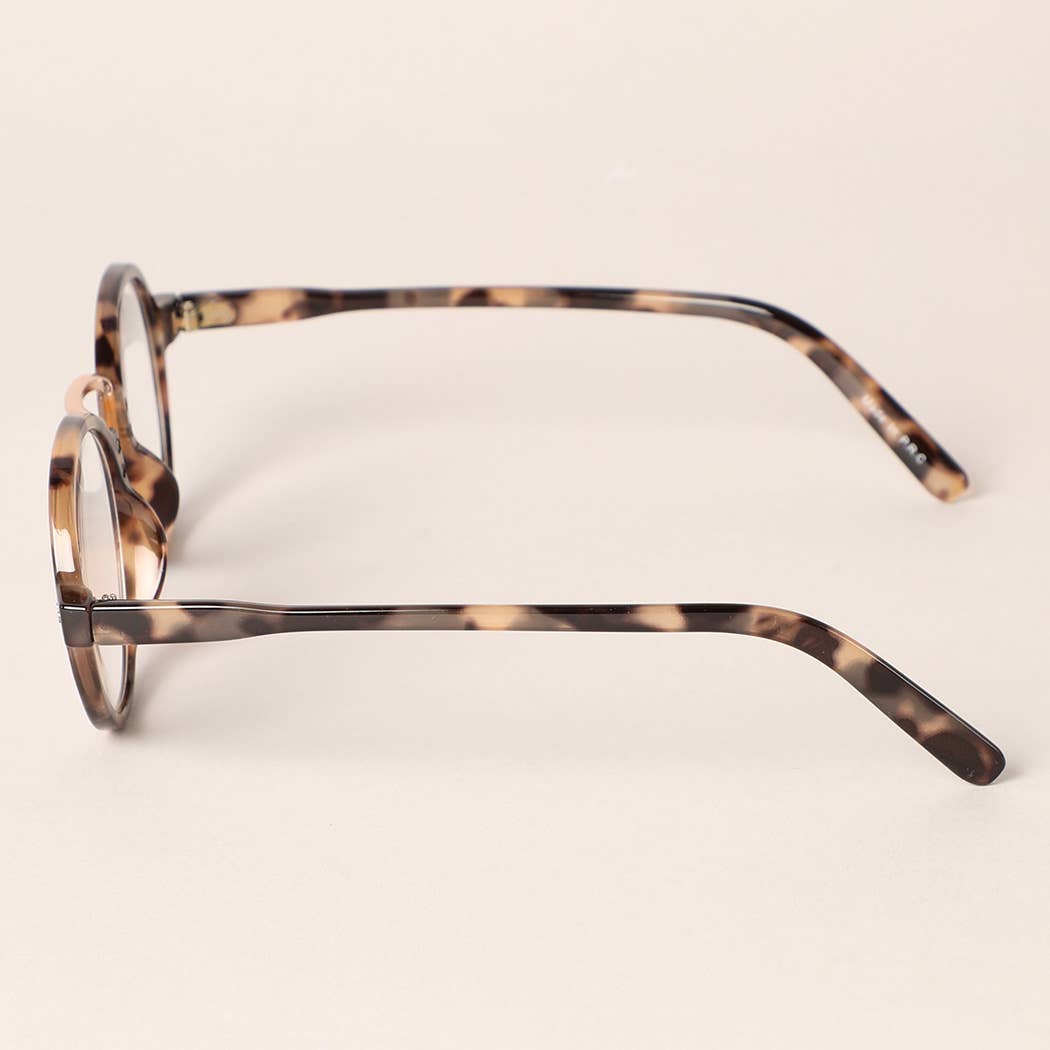  ASSORTED COLOR Round Leopard Reading Glasses for wholesale on Faire6