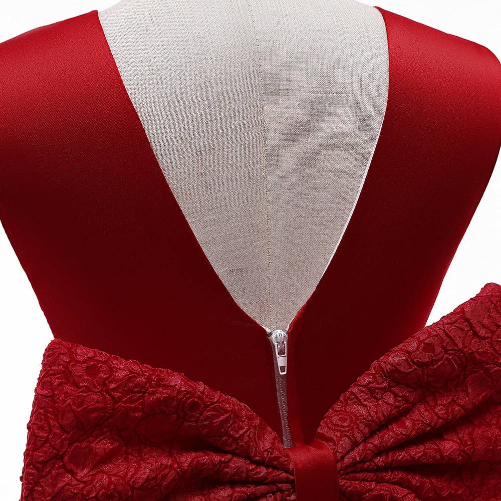 MyKids-USA® - Wholesale Dress - Kids - Baby Girl Flower Patched Design Solid Color Sleeveless Princess Formal Dress14