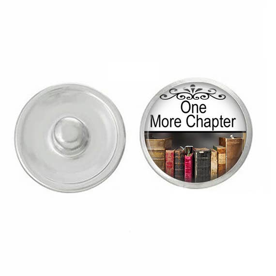 Book - Reading Themed - One More Chapter - for Snap Jewelry for wholesale by Say It in A Snap Jewelry