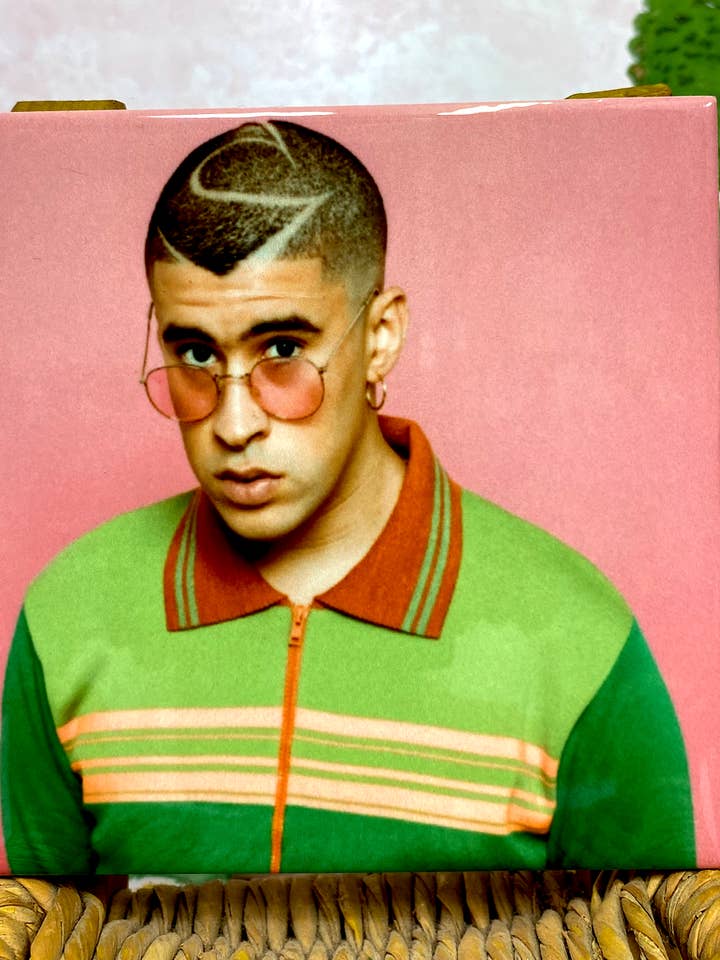 Bad Bunny Pink Tile / Coaster for wholesale by Very That