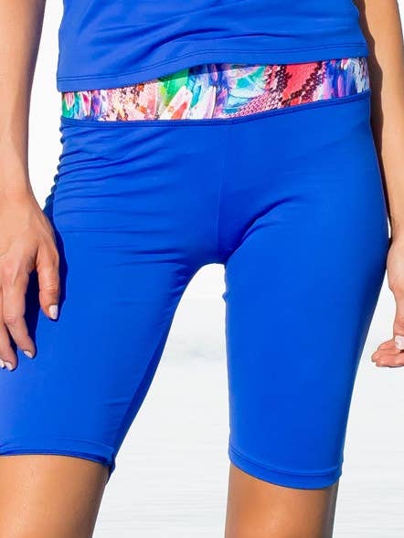 GORGEOUS CHAOS - Mixed Waistband Capri Legging for wholesale by Luli Fama