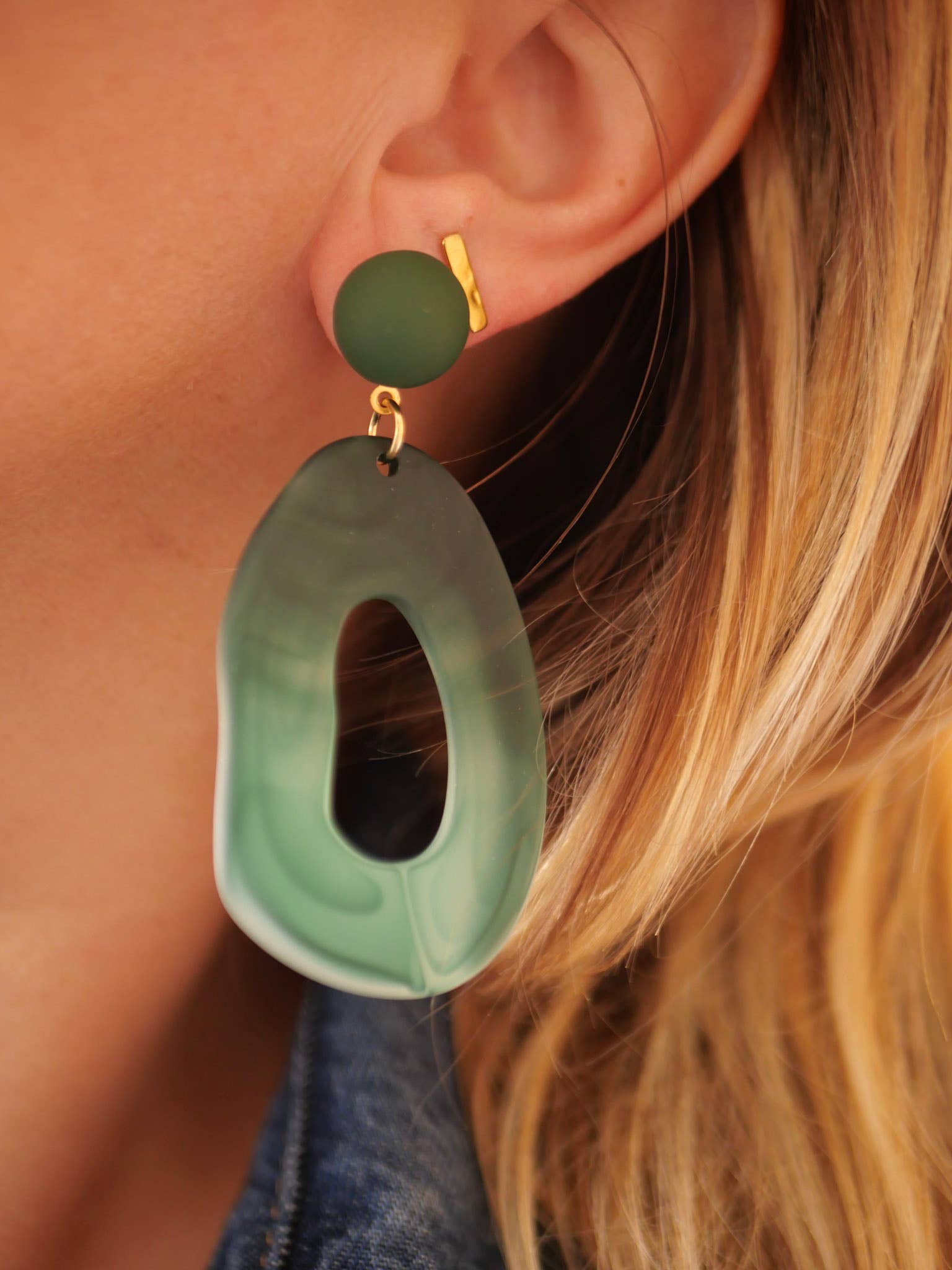 Azeria Création - Vente Boucles d'oreilles pendantes - Boucles d'oreilles Luz1