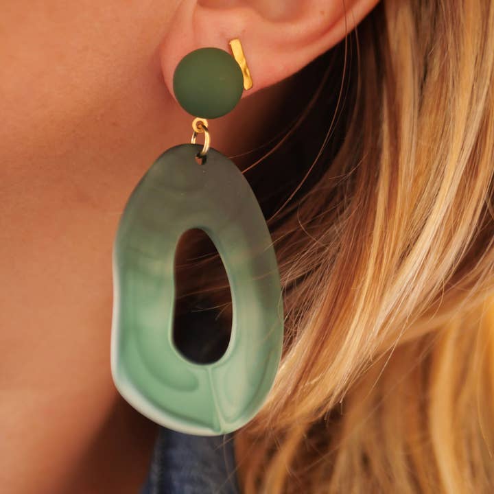 Azeria Création - Vente Boucles d'oreilles pendantes - Boucles d'oreilles Luz1