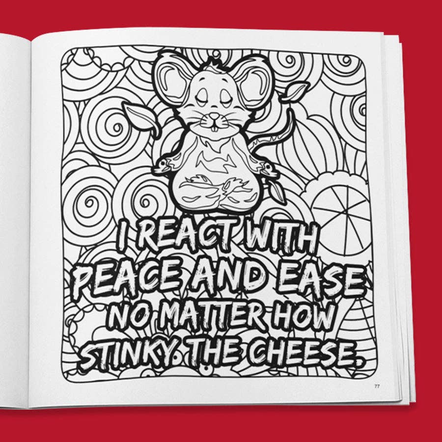 Rage Create - Wholesale Kleurboek - Volwassene - Sweet-Ass Affirmaties 2 Kleurboek5