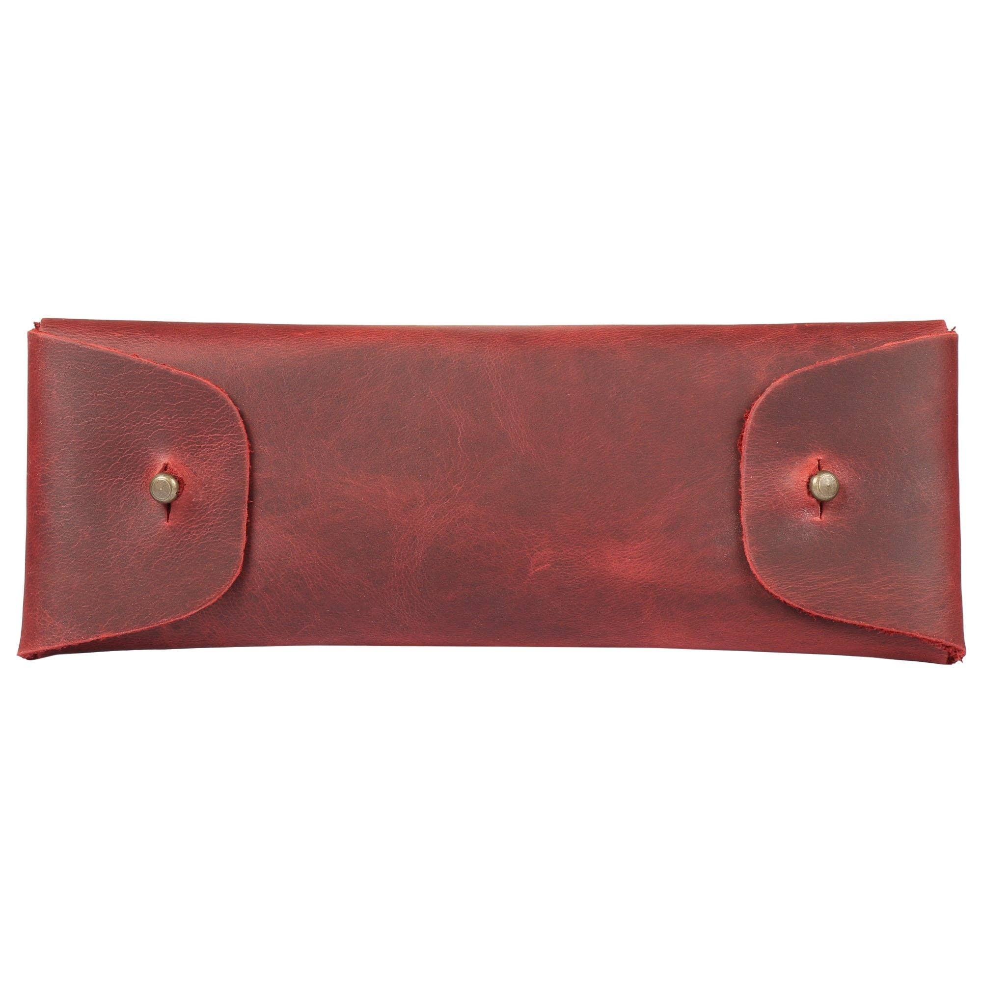 Londo – wholesale Pen & pencil holder – Londo Top Grain Leather Pen Case with Metal Snap Fastener, Pencil Pouch Stationery Bag45