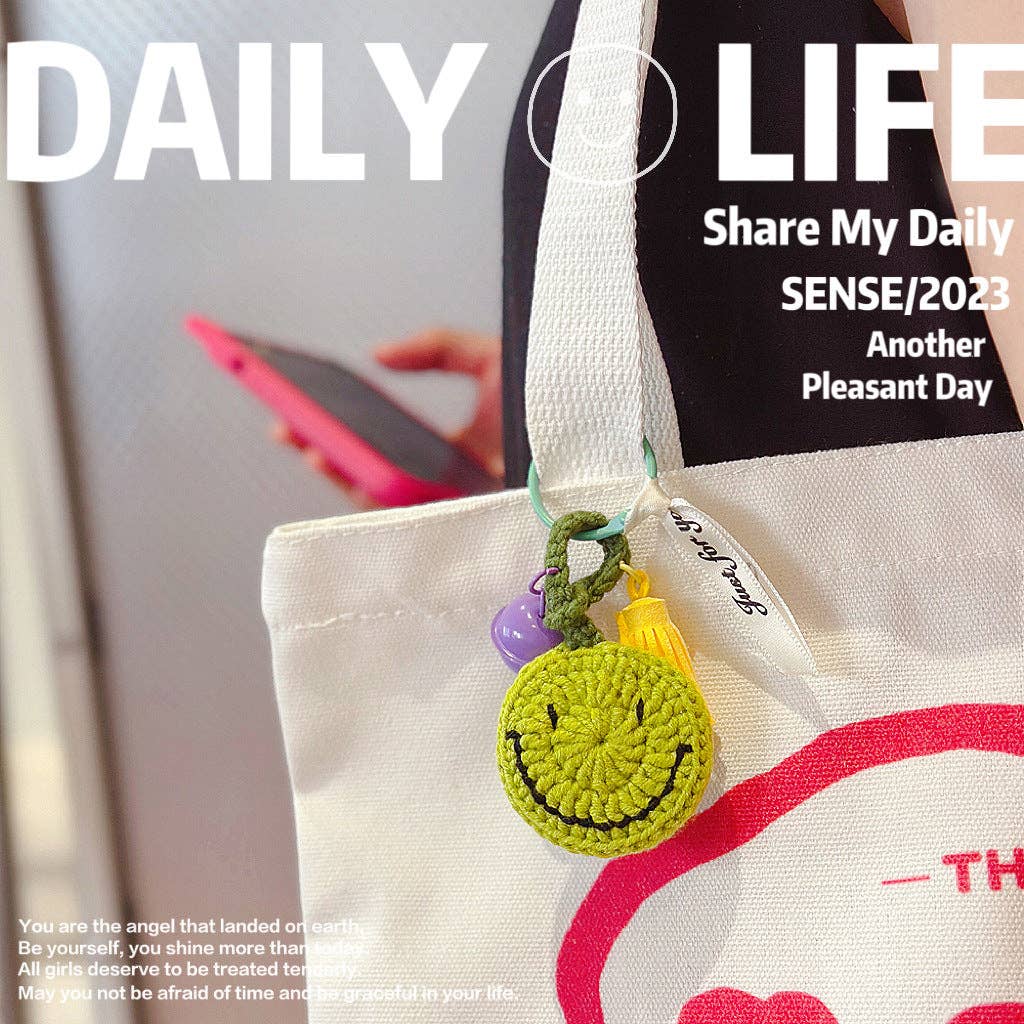 WEST AUSSIE SUPPLIES - Venta al por mayor Llavero - Mujer - KACO - Llavero de Ganchillo con Patrón de Cara Sonriente8