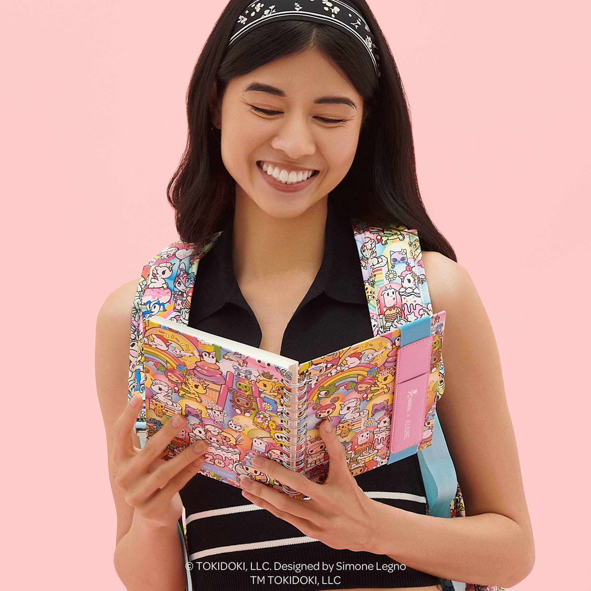 JuJuBe - Wholesale Notebook - Oliver Notebook with Pen Pocket toki 20th Anniversary6