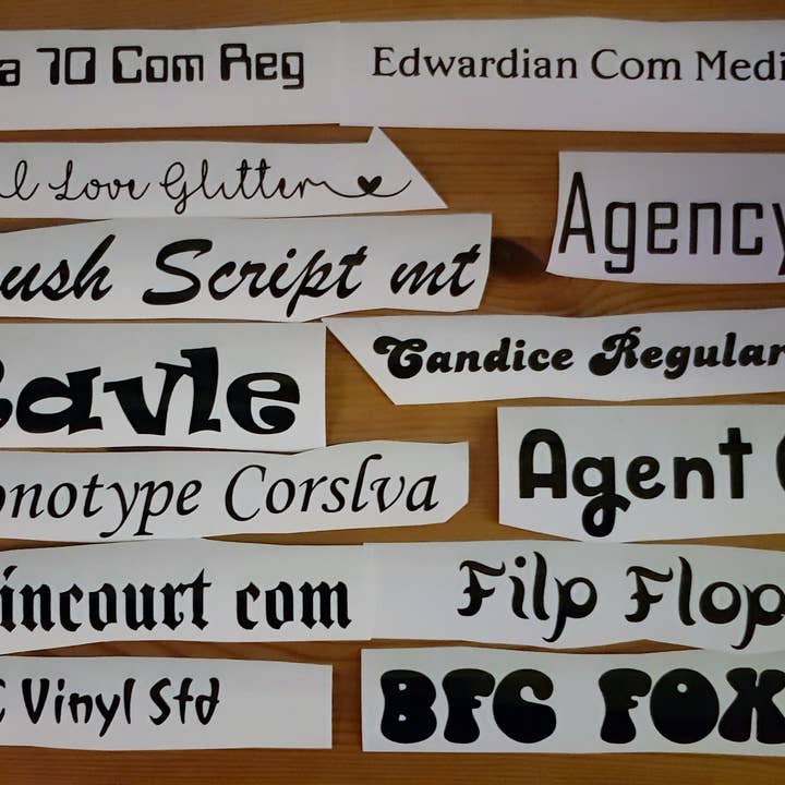 Personalised Vinyl decal bundle for wholesale by Kents Make Scents