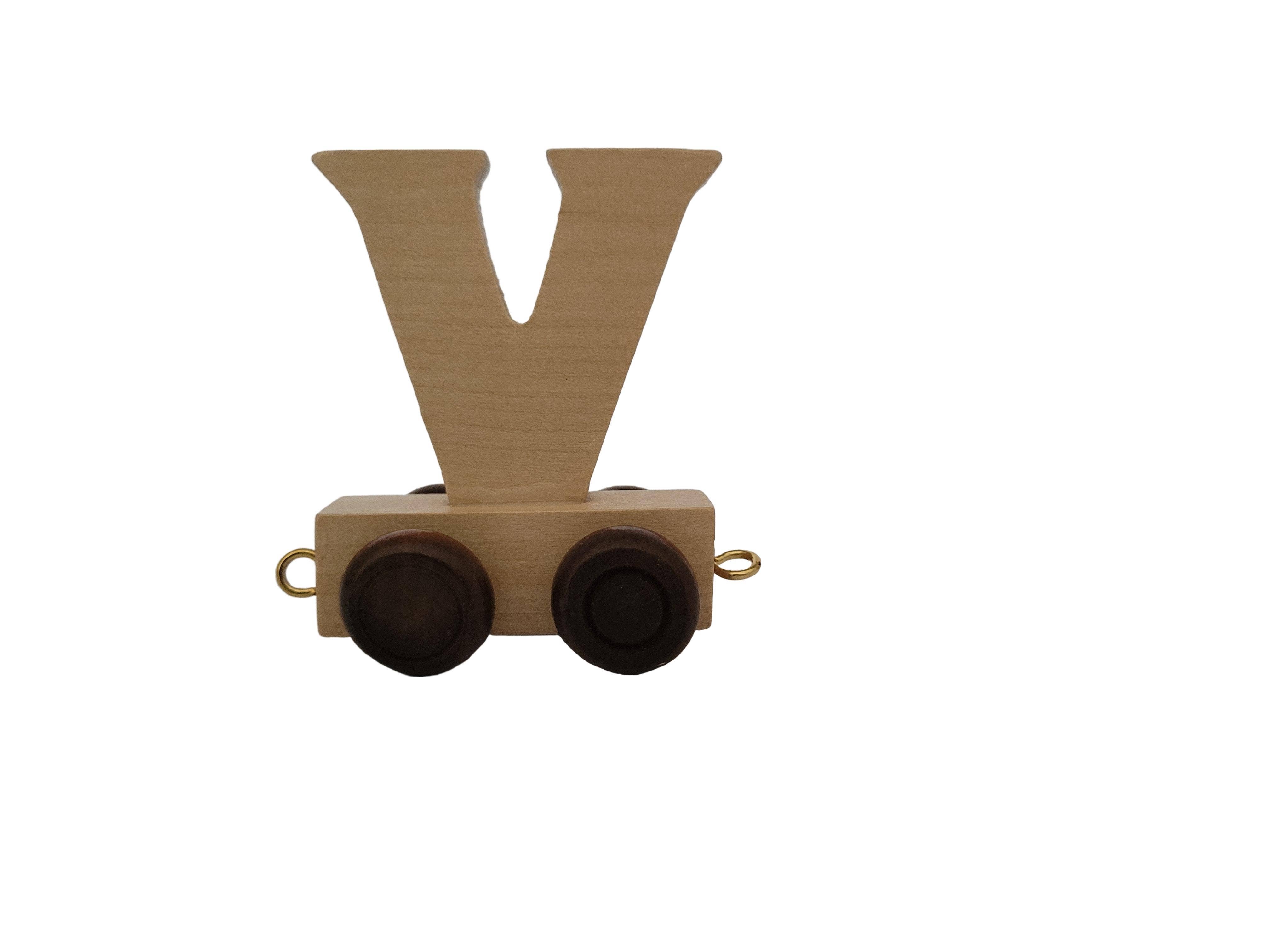Ryan Town Toys & Gifts - Vente Jouet en bois – enfant - Lettres en bois A-Z - Train de prénom pour enfants (naturel)24