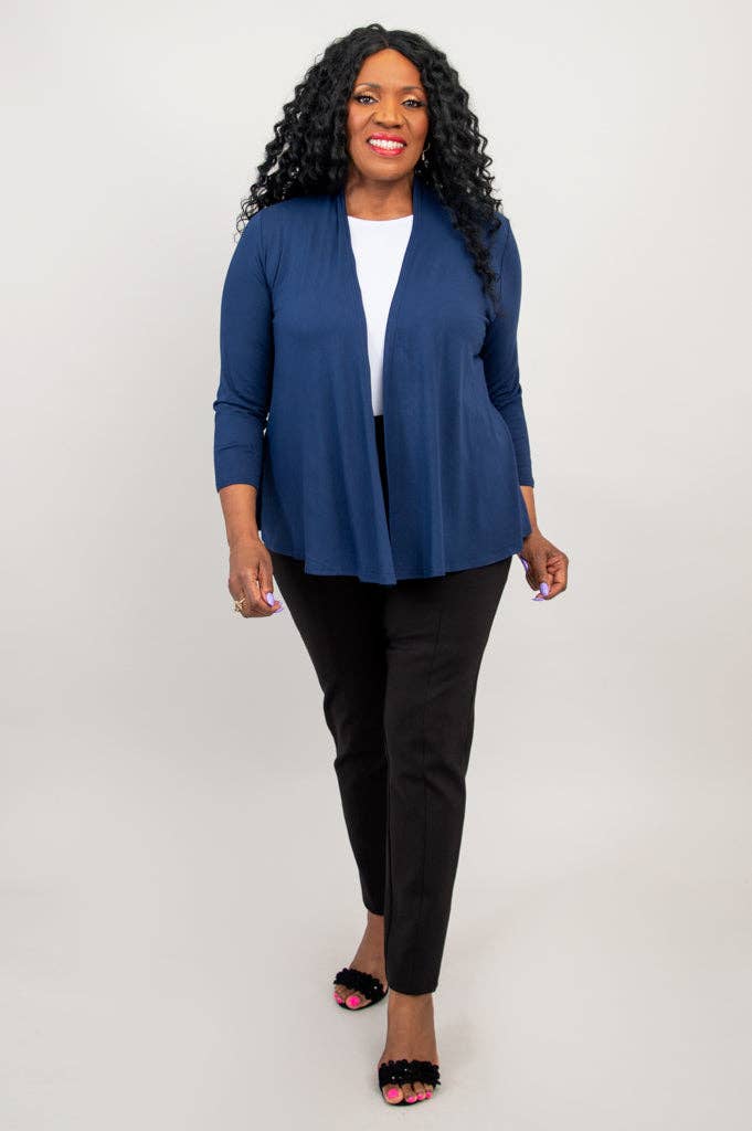 Blue Sky Clothing Co LLC – Engroshandel Jakke - Dame – Kathy Jakke, Indigo, Bambus6