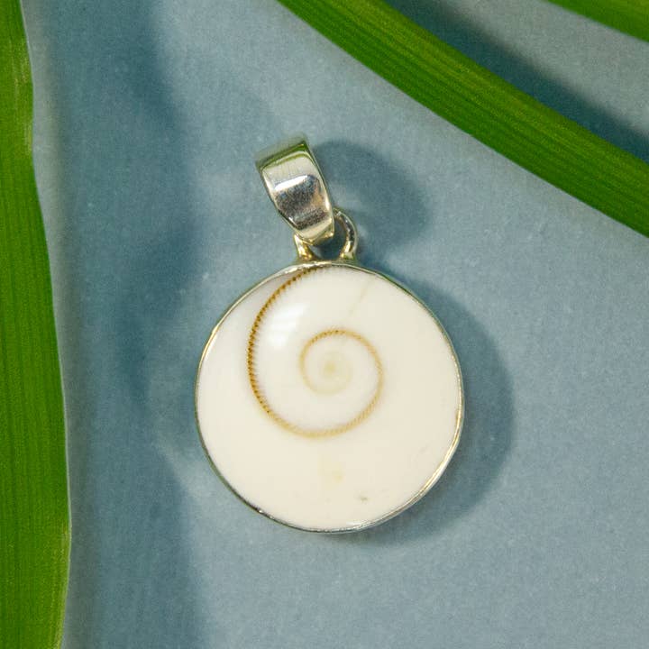 Petite Round Eye of Shiva Pendant in Sterling Silver for wholesale by Ajmer by Jodi