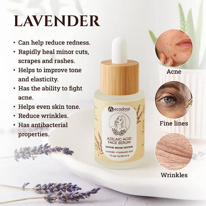 Eco Drop - Wholesale Facial Serum/Concentrate - Azelaic Acid Face Serum, Daily Gentle Serum With  Hyaluronic Acid5