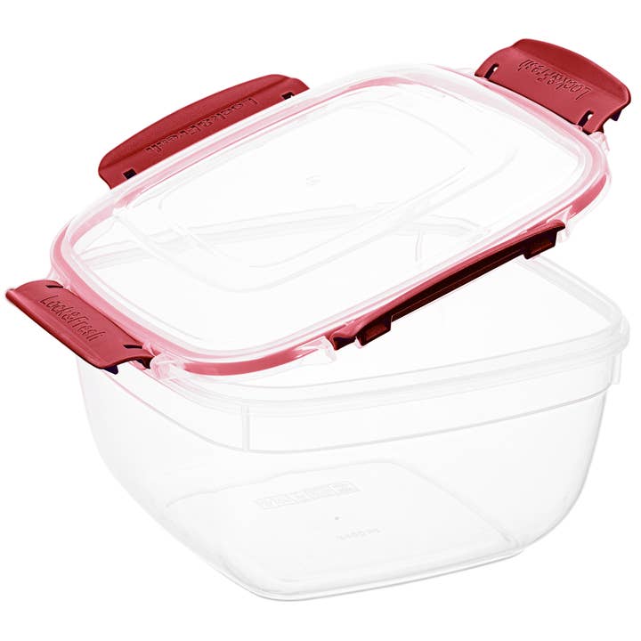 Superio Brand - Wholesale Food Storage Container - Air-Tight Food Containers Leak-Proof Square 80 Ounce-CS9