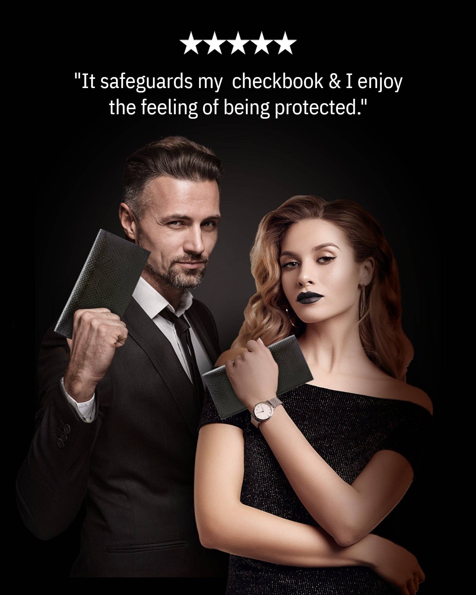 Access Denied Accessories - Wholesale Wallet - Unisex - Genuine Leather Checkbook Cover For Women &Men RFID Blocking70