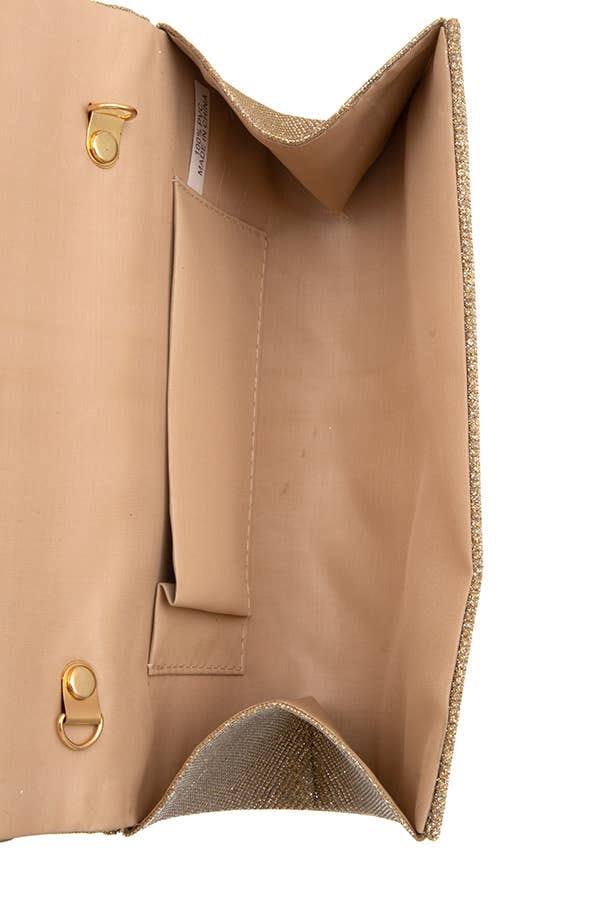 anbfashion – Bolsa - Mulher por atacado – SACO DE NOITE METÁLICO V ACCENT PLISSADO 074