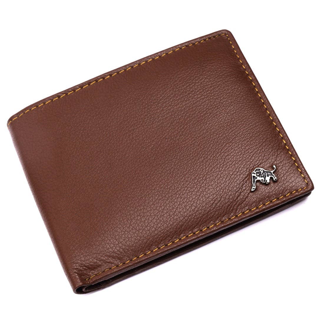 SPORTGIFTZ – wholesale Wallet - Men’s – WILDBUFF Mens Brown Leather Wallet Timeless Everyday Wallet, Gift Ready4