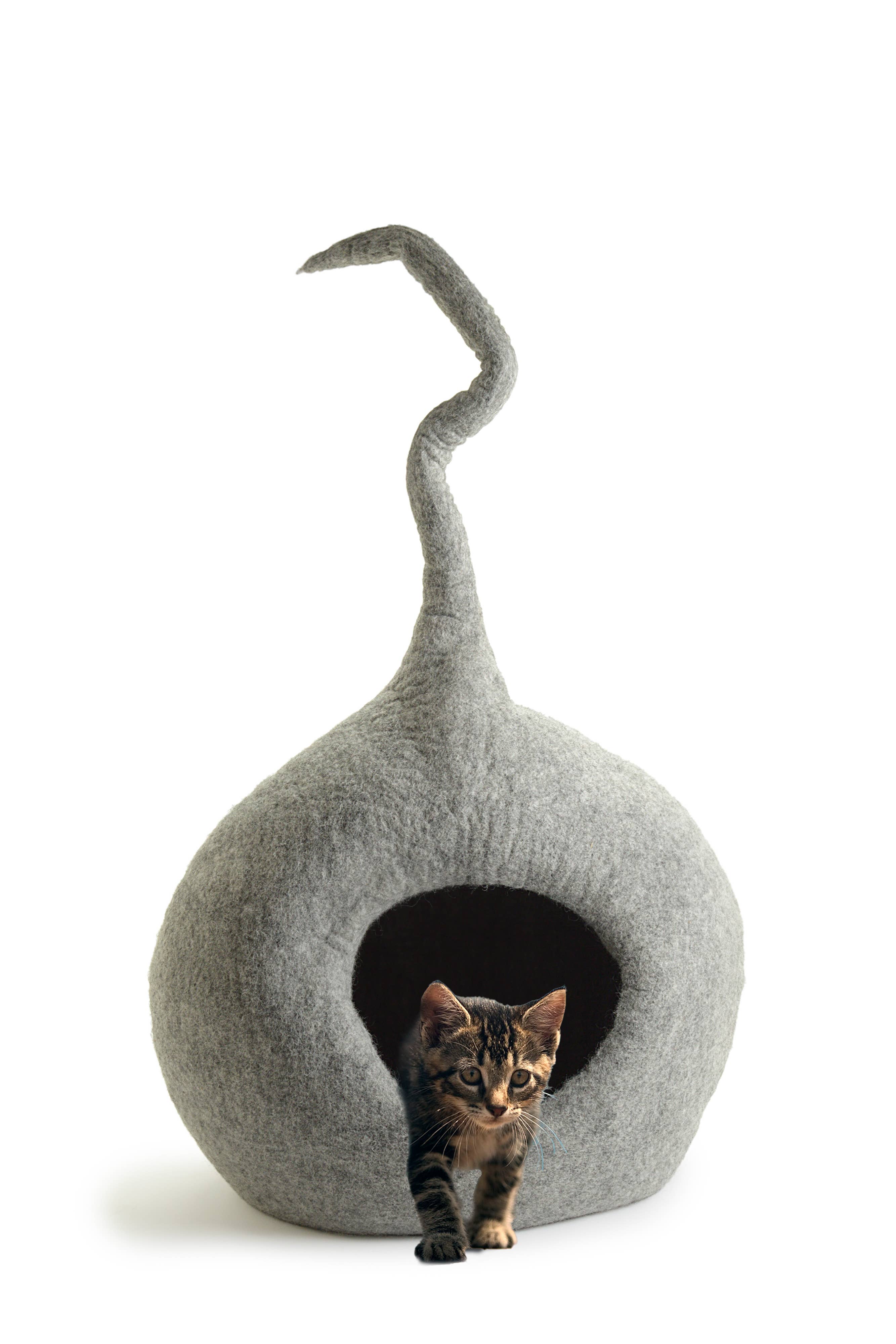 CBC DESIGNS – Großhandel Haustierhöhle – Katze/Hund – CBC Pets Einzigartiges Katzenhöhlenbett Groß – 100 % Wollfilz, handgefertigt14