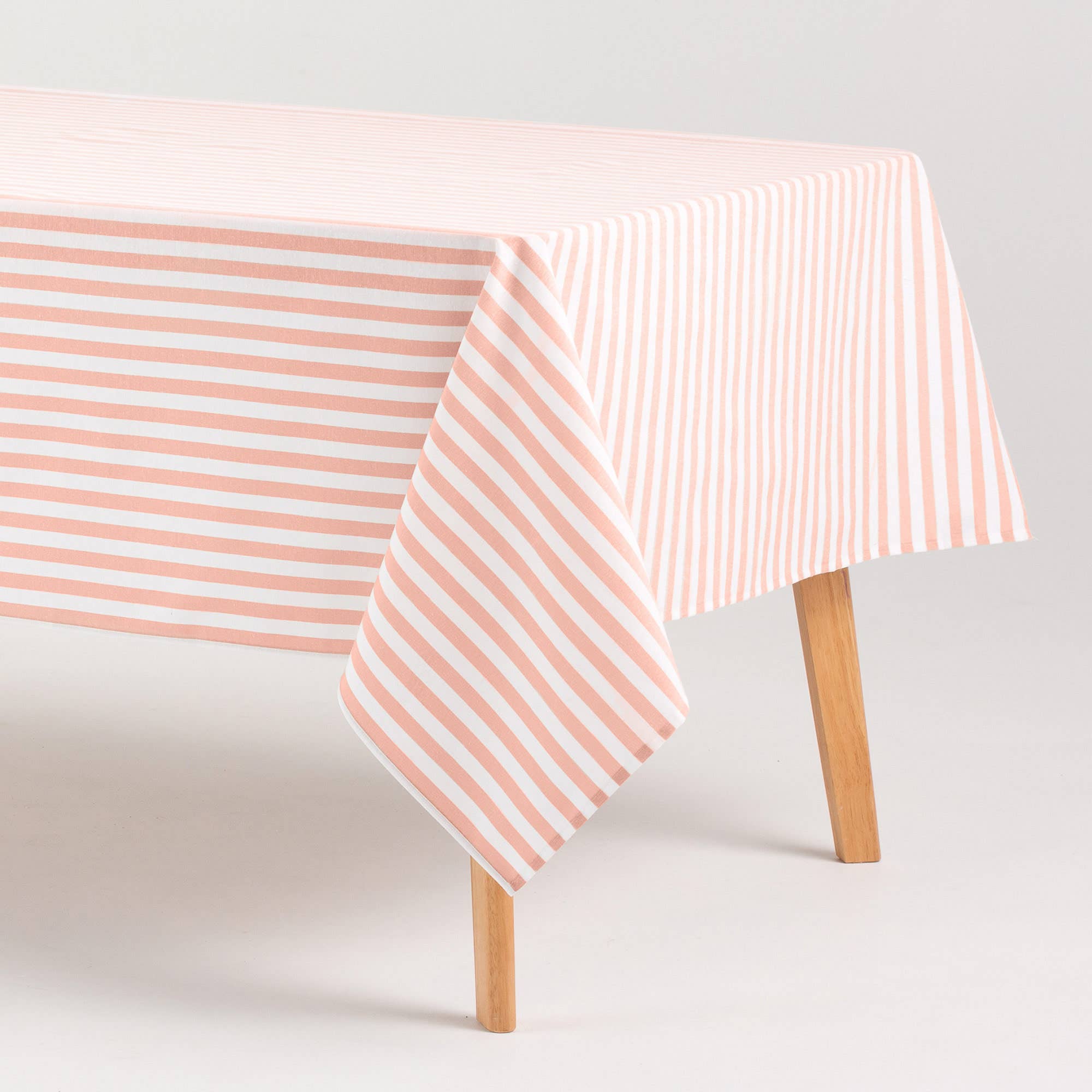 GAMUSI - Wholesale Tablecloth - Stain-resistant cotton tablecloth fabric feel stripes ALMA20