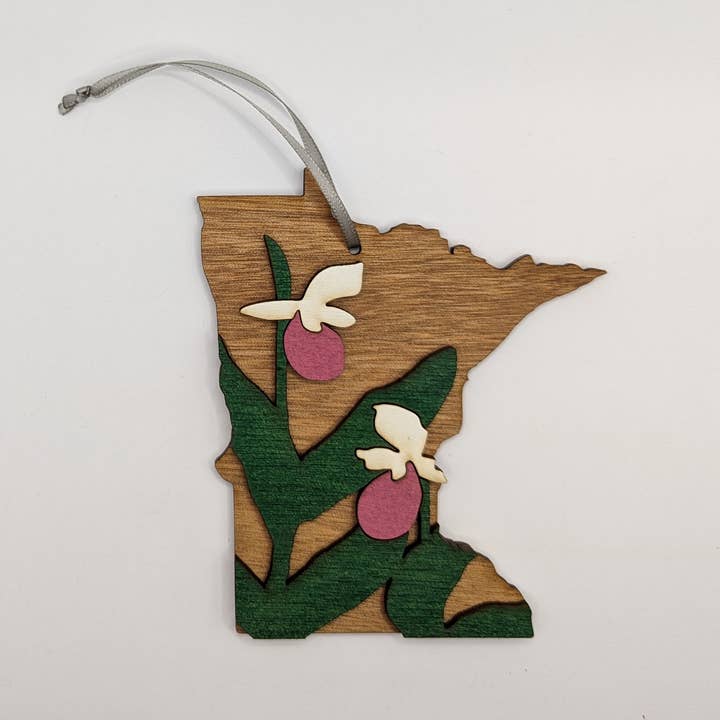 Knit and Nailed - Wholesale Ornament - Minnesota Wood Ornament Art 5" varieties12