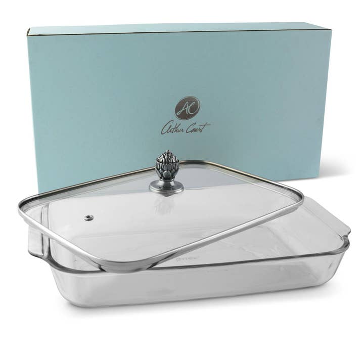Arthur Court – wholesale Baking dish – Classic Lid with Pyrex 3 quart Baking Dish