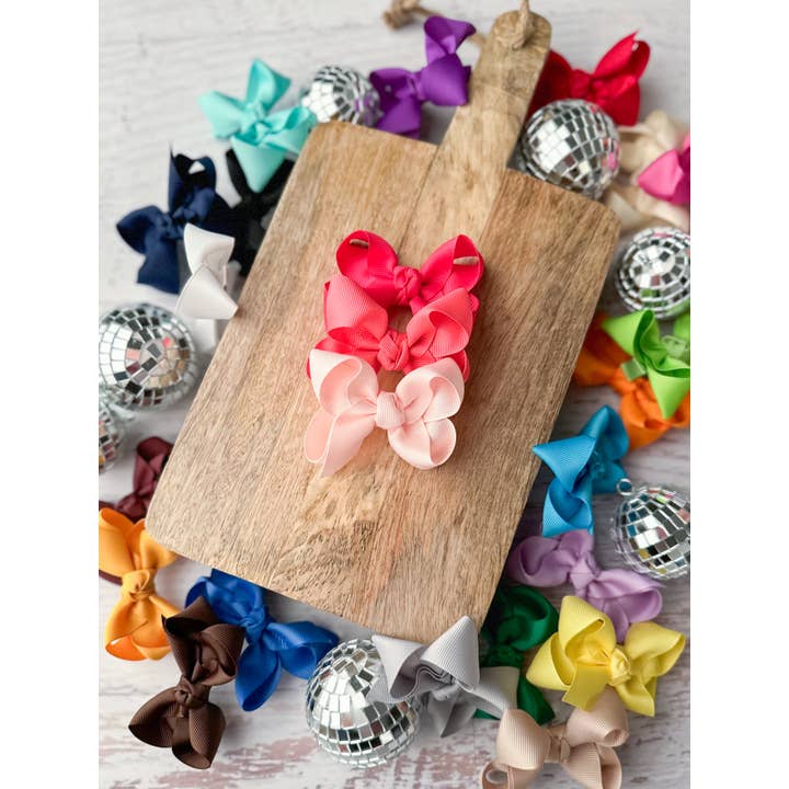 The Hair Bow Company - Wholesale Hair Bow - Kids - Original Grosgrain Hair Bow - Alligator Clip - 3"