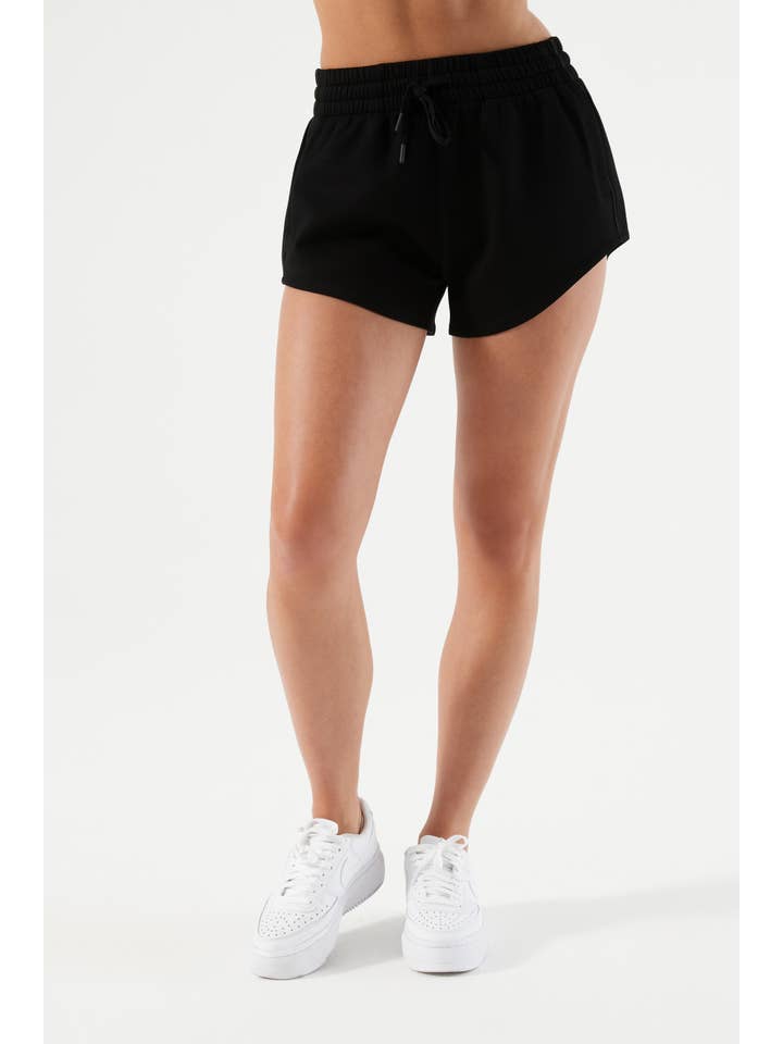 Nux Active - Wholesale Athletic Shorts - Women's - Sleek Shorts – High-Low Hem with Side Pockets