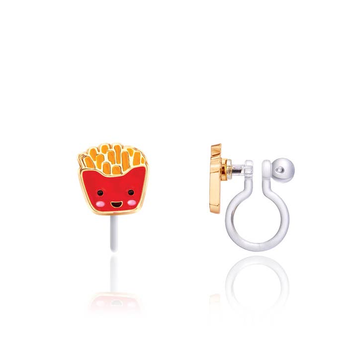 Girl Nation - Wholesale Earrings - Kids - CLIP ON Cutie Earrings | French Fry Friends