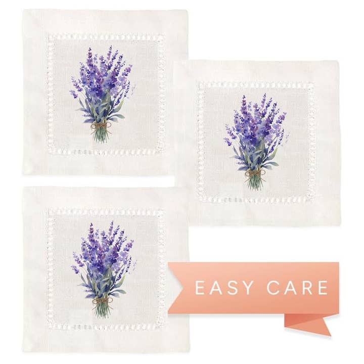 Jolitee - Wholesale Dinner & Cloth Napkin - Lavender Hemstitch Napkins1