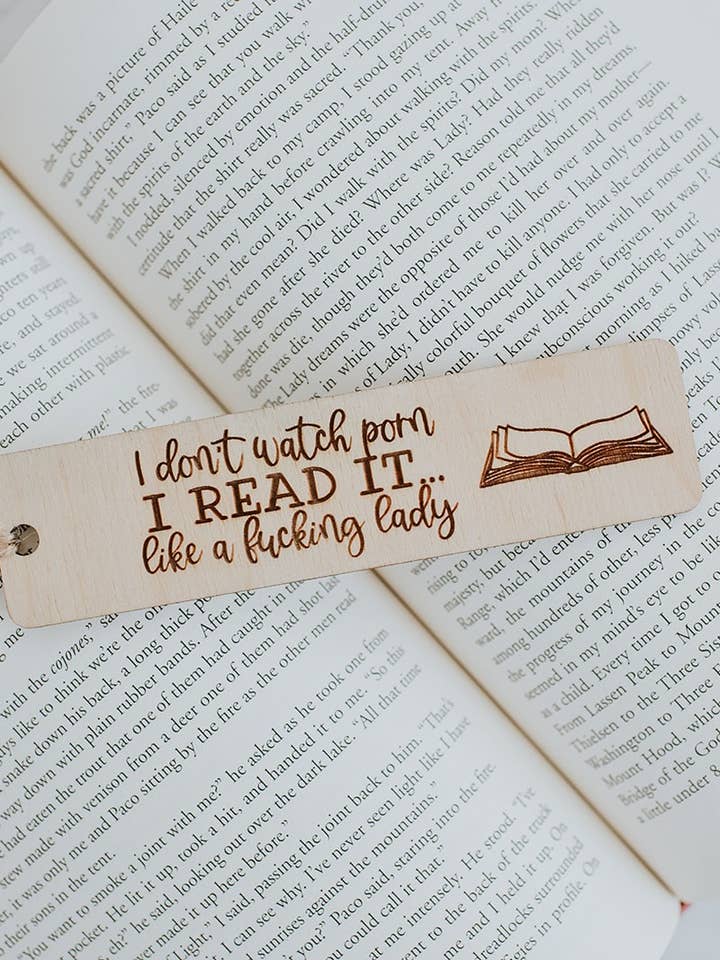 I Read It .. Wooden Bookmark for wholesale by The Bookish Bird Co.